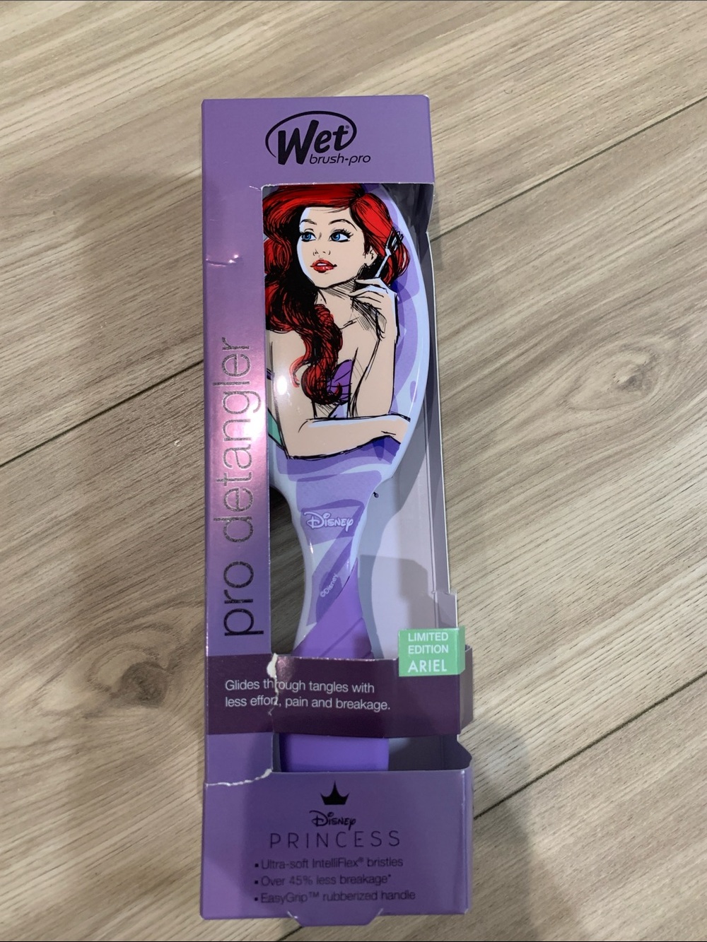 Wet Brush Pro Detangler Disney Princess Ariel Hair Brush - Purple